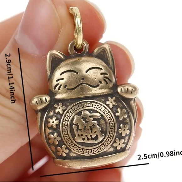 Brass good luck Cat - Picture 4 of 8
